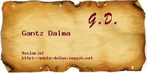Gantz Dalma névjegykártya